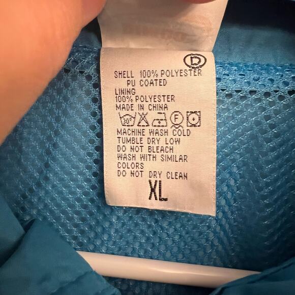 Dimco Apparel Newport Rhode Island Blue Hooded Windbreaker Coat NWT - Picture 4 of 7